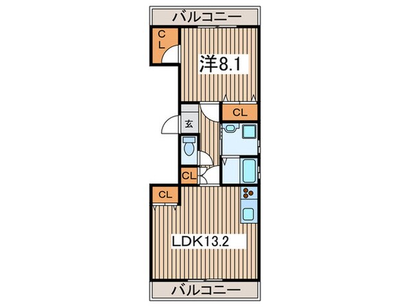 ベルソレイユの物件間取画像